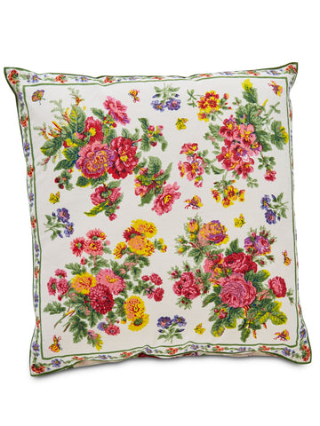 April Cornell Artist's Garden Pillow, Ecru