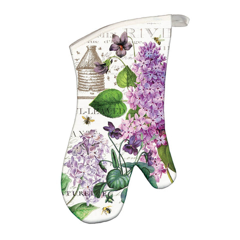 Lilac & Violets Oven Mitt