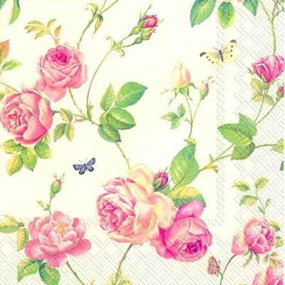 Cocktail Paper Napkin: Rambling Rose