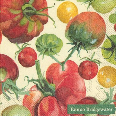 Cocktail Paper Napkin: Heirloom Tomatoes