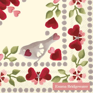 Cocktail Paper Napkin: Lovebirds