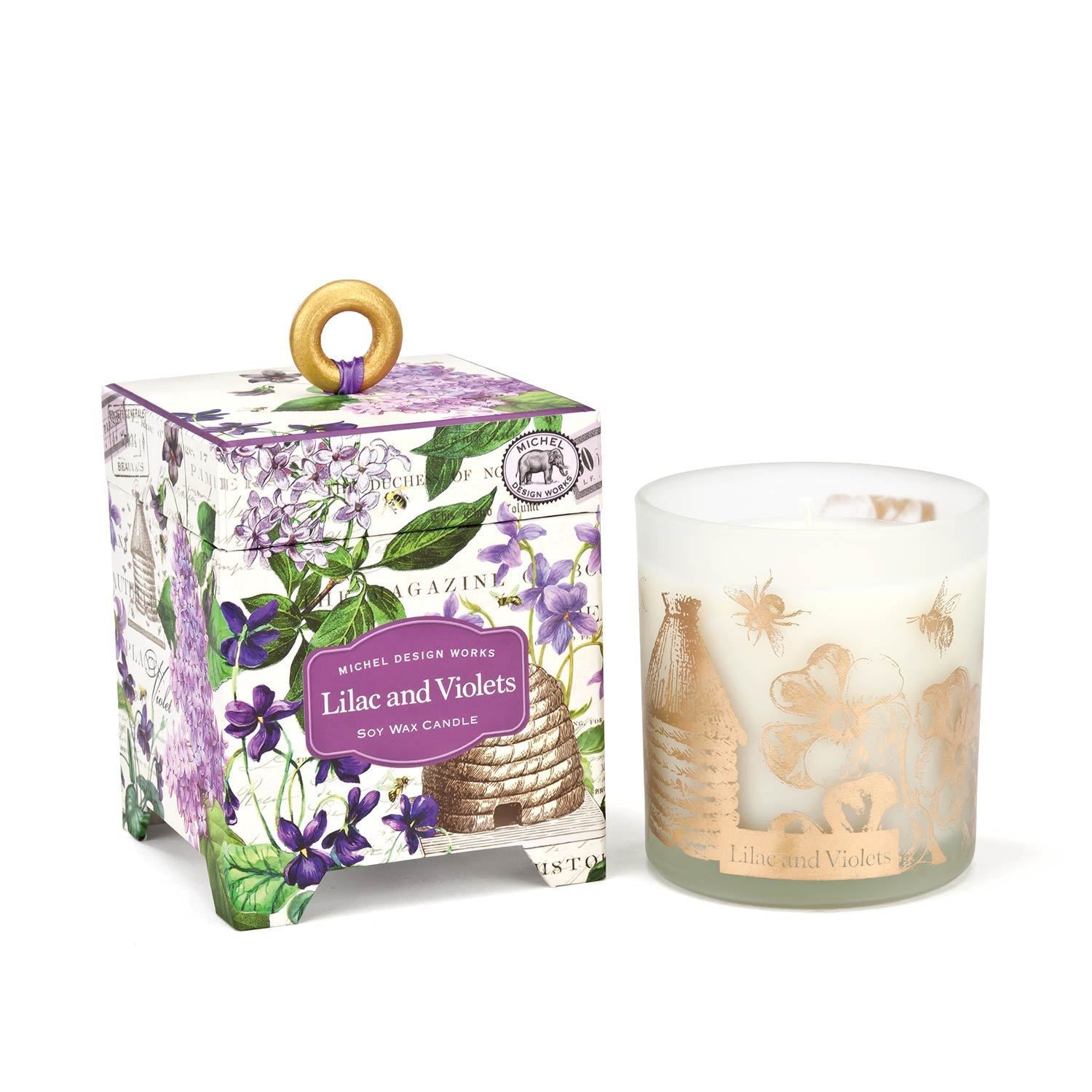 Lilac & Violets Soy Candle