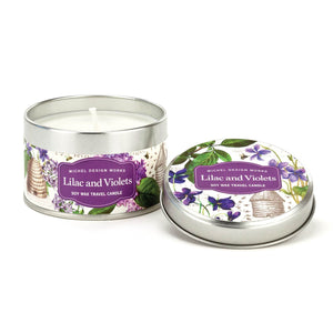 Lilac & Violets Travel Soy Candle