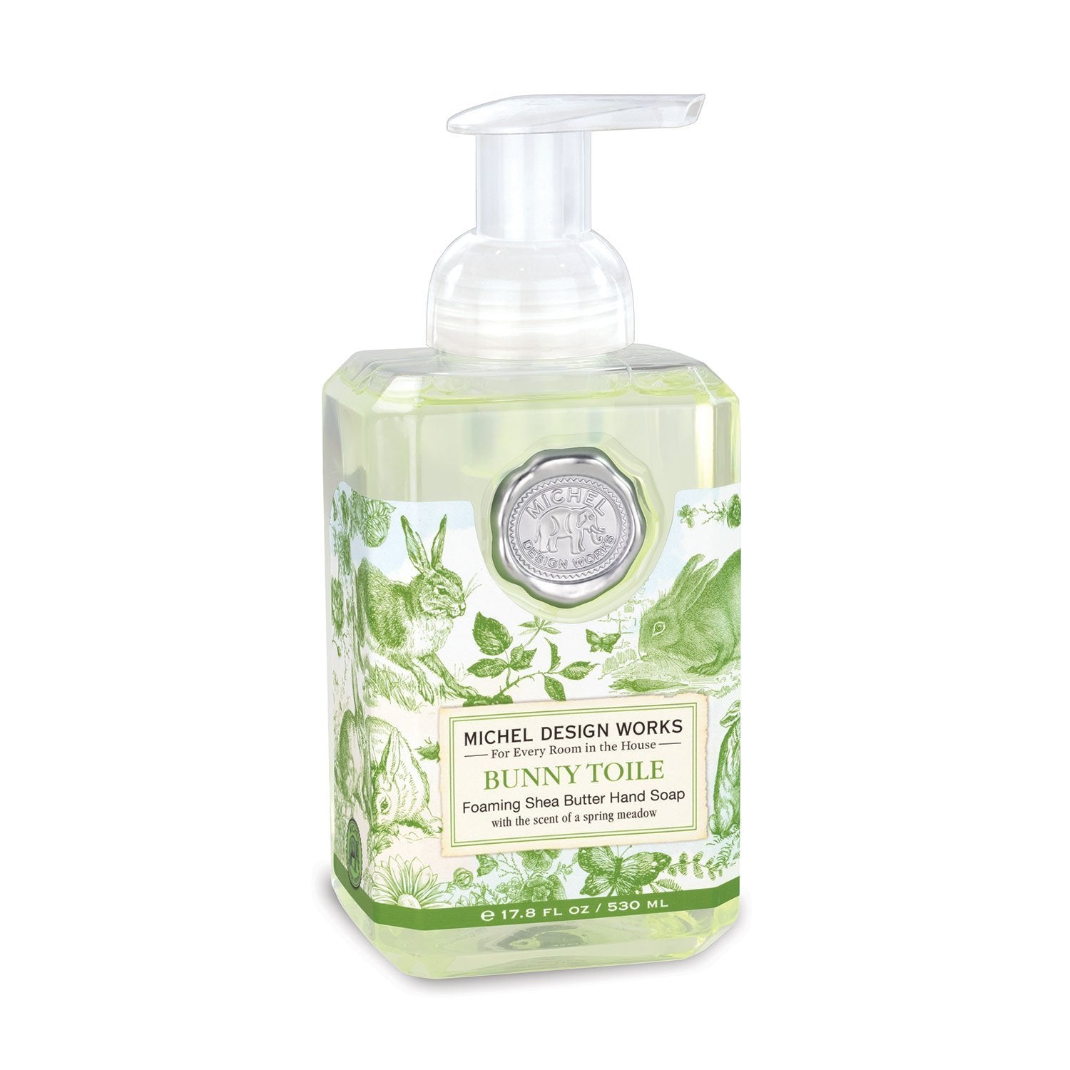 Bunny Toile Foaming Soap