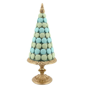 Green And Blue Macaron Tree Figurine