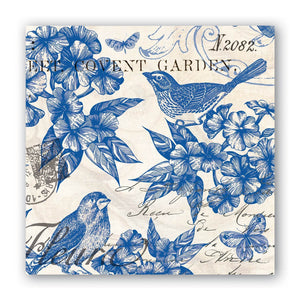 Cocktail Paper Napkin: Indigo Cotton