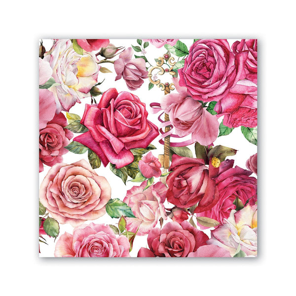 Luncheon Paper Napkin: Royal Rose
