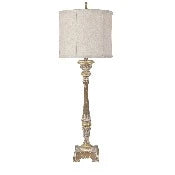 White And Gold Concorde Table Lamp