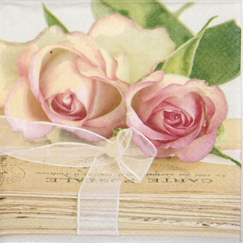 Luncheon Paper Napkin: Roses