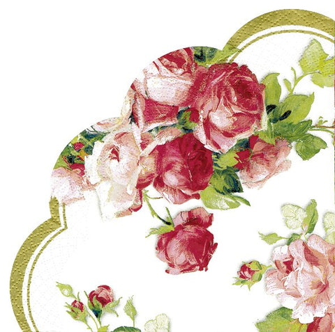 Lunch Scalloped Paper Napkin: Victoria