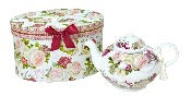Country Rose Teapot With Gift Box