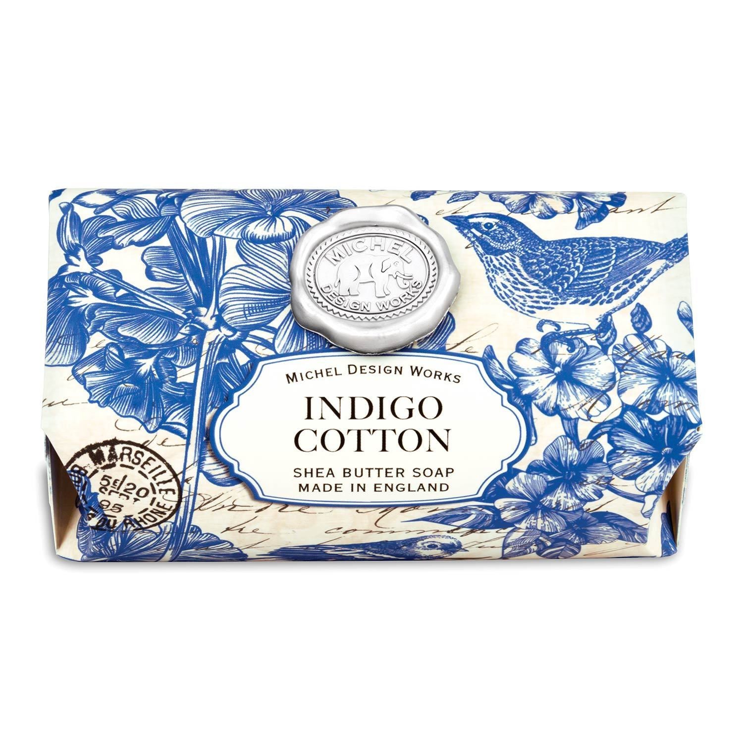 Indigo Cotton Large Soap