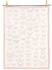 Pink Butterfly Tea Towel