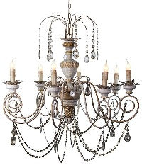 Provenciale  Antiqued Chandelier