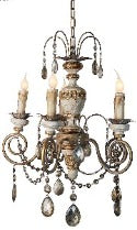Provenciale Antiqued Chandelier