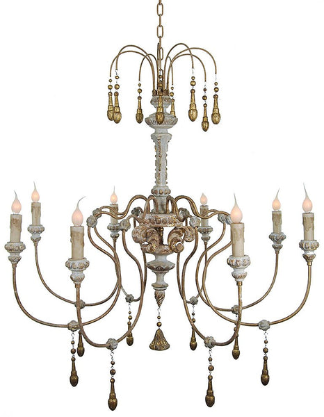 Provenciale Antiqued Chandelier