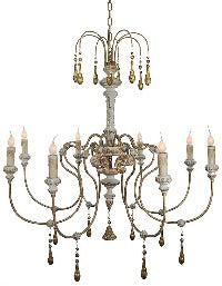 Provenciale Antiqued Chandelier