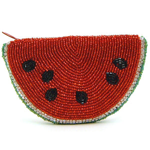 Watermelon Beaded Wallet