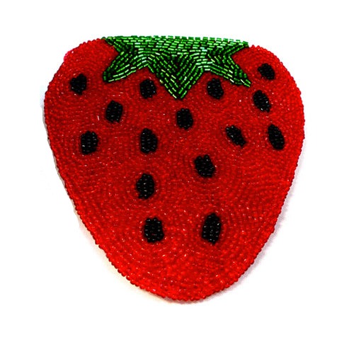 Strawberry Beaded Wallet