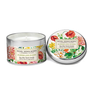 Poppies And Posies Travel Soy Candle