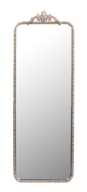 Silver Beaded Wall Mirror