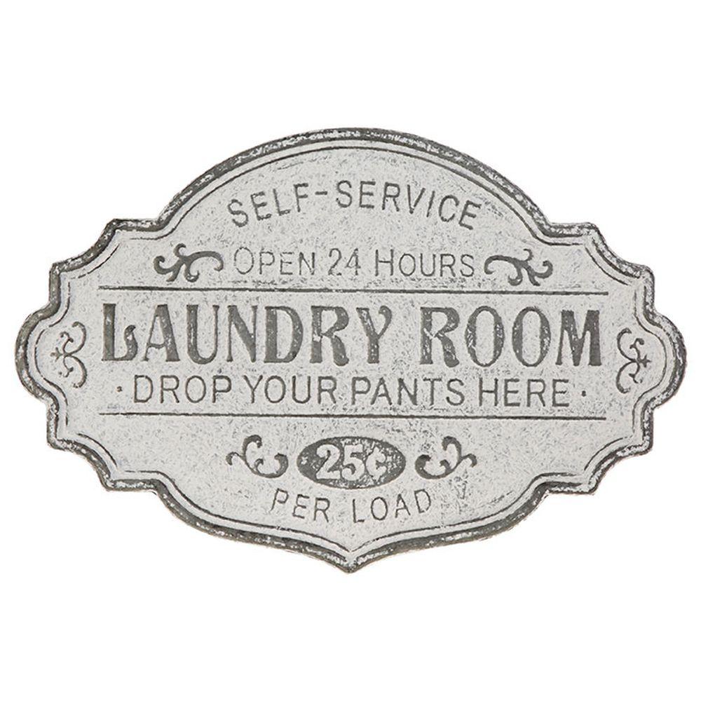 Embossed Laundry Sign