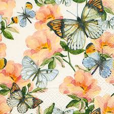 Luncheon Paper Napkin: Butterflies