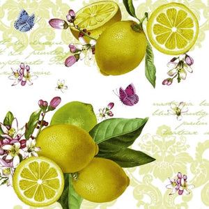 Luncheon Paper Napkin: Lemons
