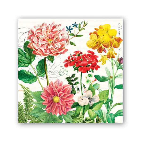 Cocktail Paper Napkin: Poppies And Posies