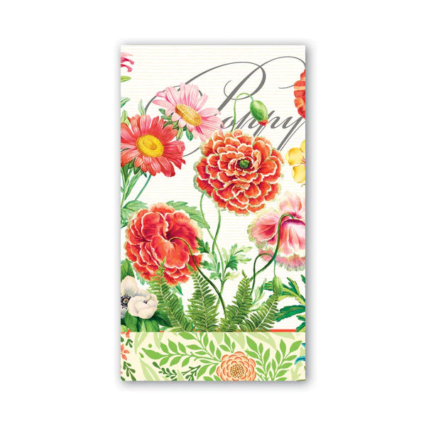 Hostess Paper Napkin: Poppies And Posies