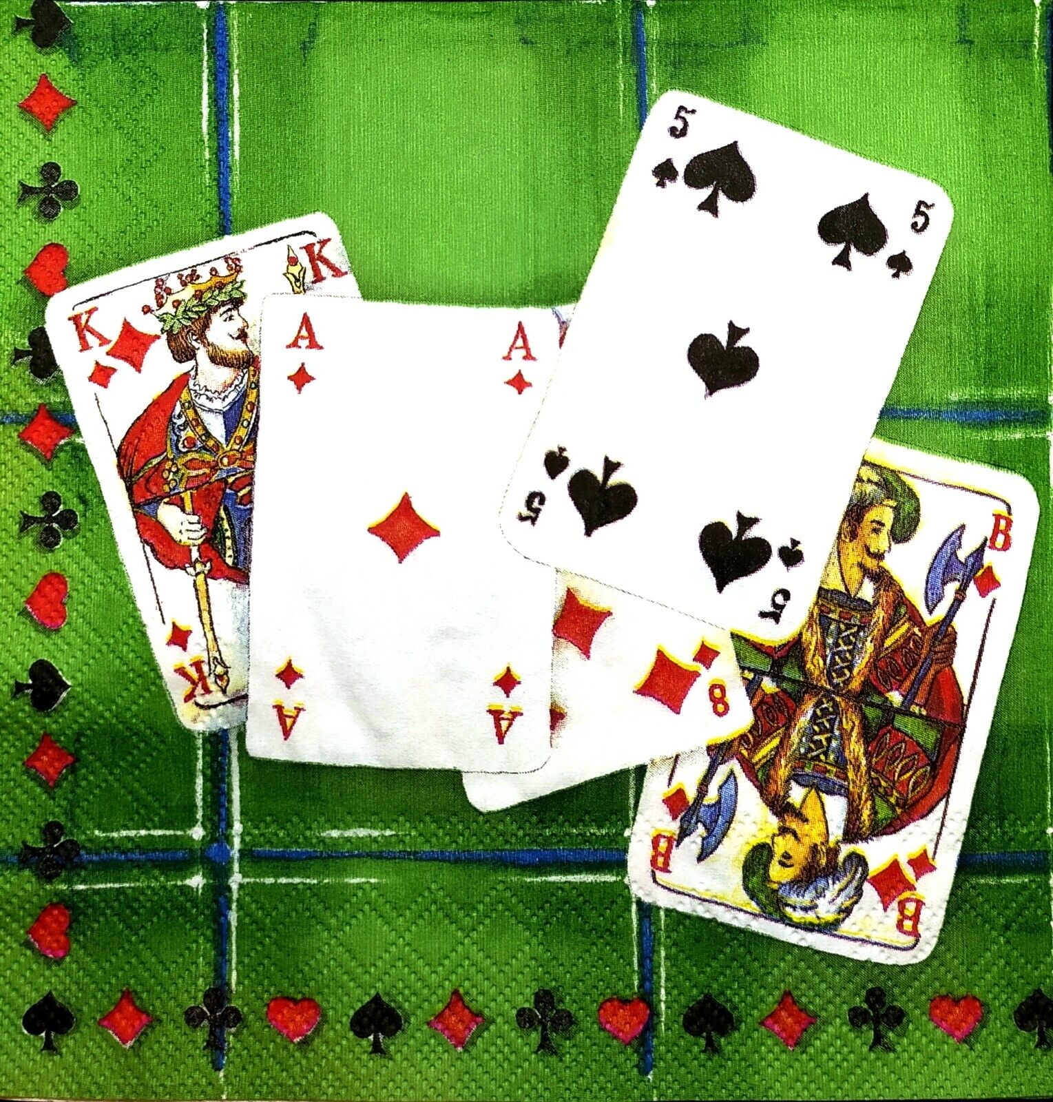Lunch Paper Napkin: Playing Cards