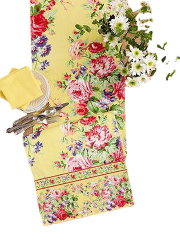 April Cornell Cottage Rose Runner Yellow