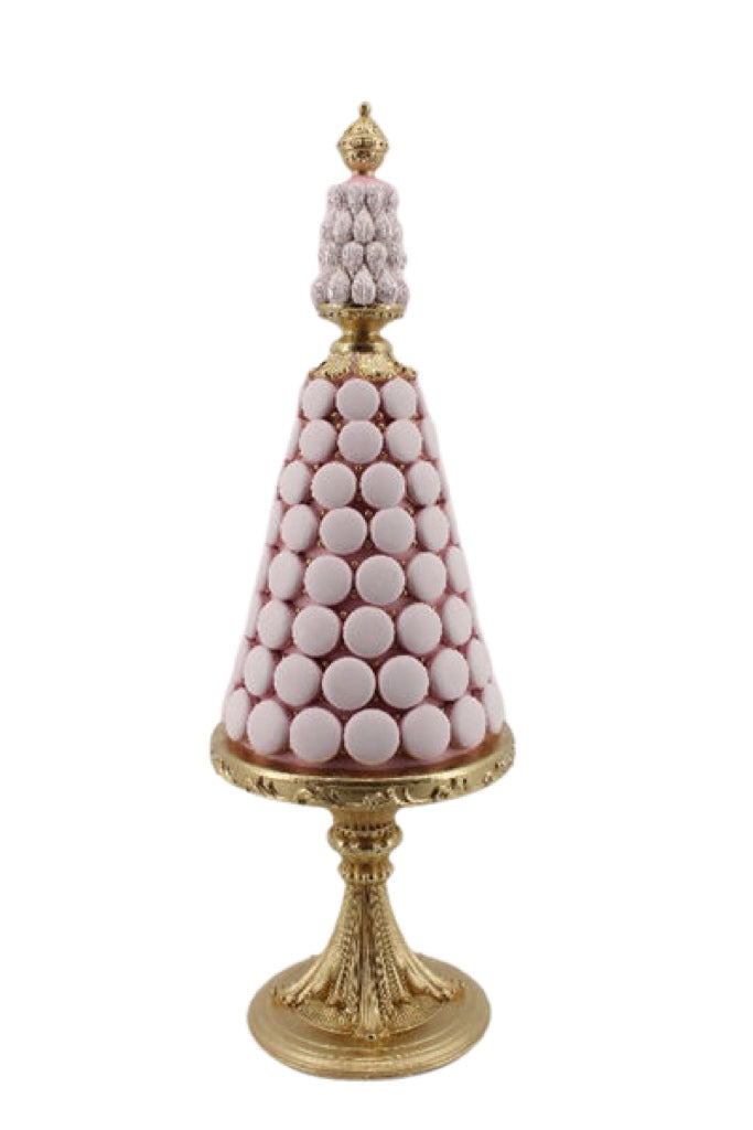 Pink Macaron Tree Figurine