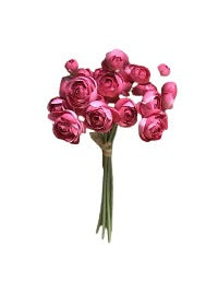11" Hot Pink Ranunculus Bouquet