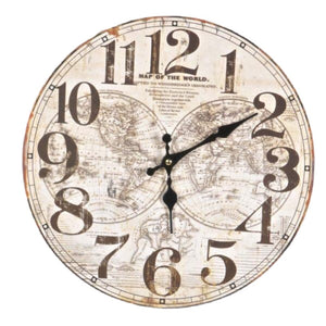 Round Map Clock