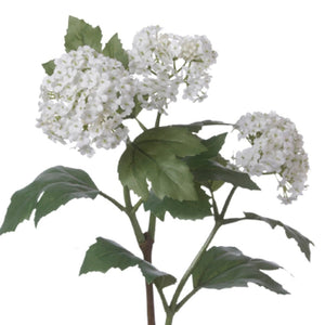 16" White Snowball Stem