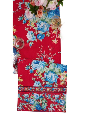 April Cornell Cottage Rose Runner Red