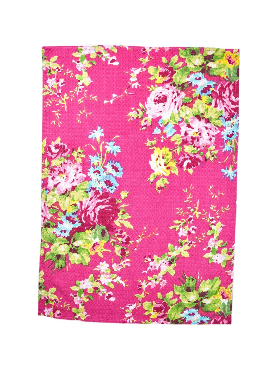 April Cornell Cottage Rose, Fuchsia Tea Towel, INDIVIDUALLY SOLD