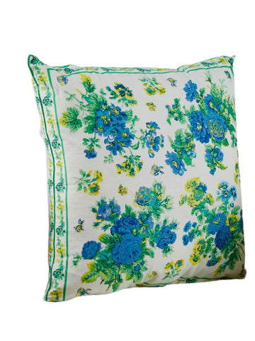 April Cornell Artist's Garden Pillow, Blue