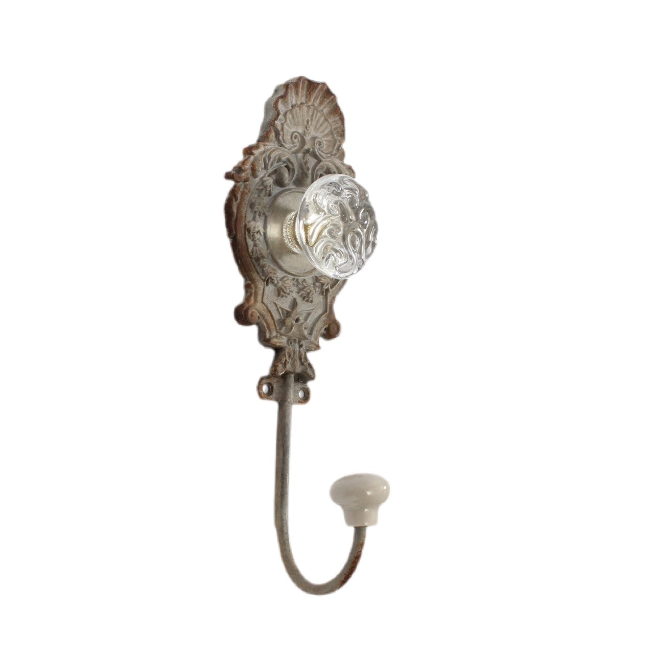 Gray Single Hook With Knob