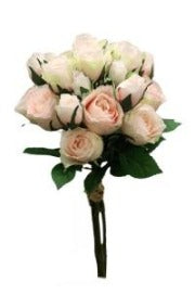 16" Pink Cream Rose Bouquet