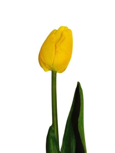18" Yellow Tulip Stem