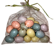 Multicoloured Mixed Eggs In Bag - Small