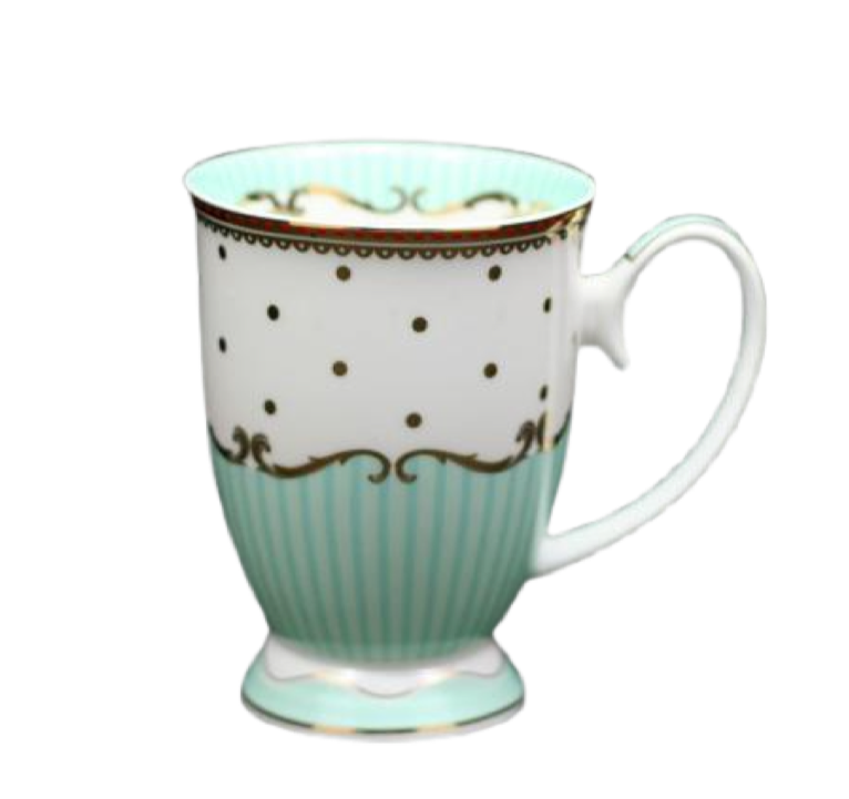 Striped China Mug