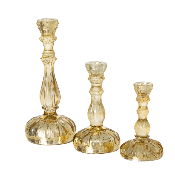 Assorted Gold Taper Candle Holder, INDIVIDUALLY SOLD