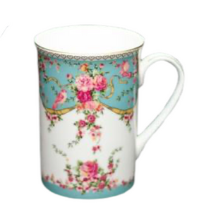 Blue Floral Mug