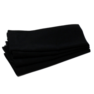 Black Linen Napkin, Set Of 4