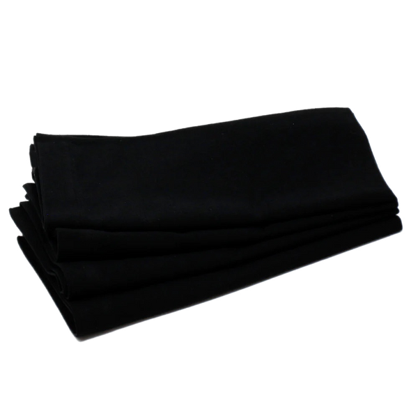 Black Linen Napkin, Set Of 4