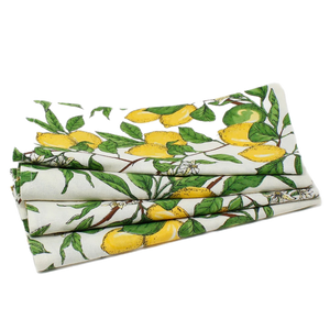 Lemon Linen Napkin, Set Of 4