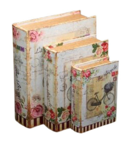 Assorted Parisian Bicycle Book Box, INDIVIDUALLY SOLD